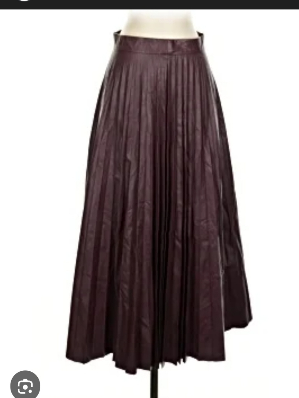 Intermix Btown Pleated Maxi Skirt Left Leg High Slit Brand New Never Worn No Tag